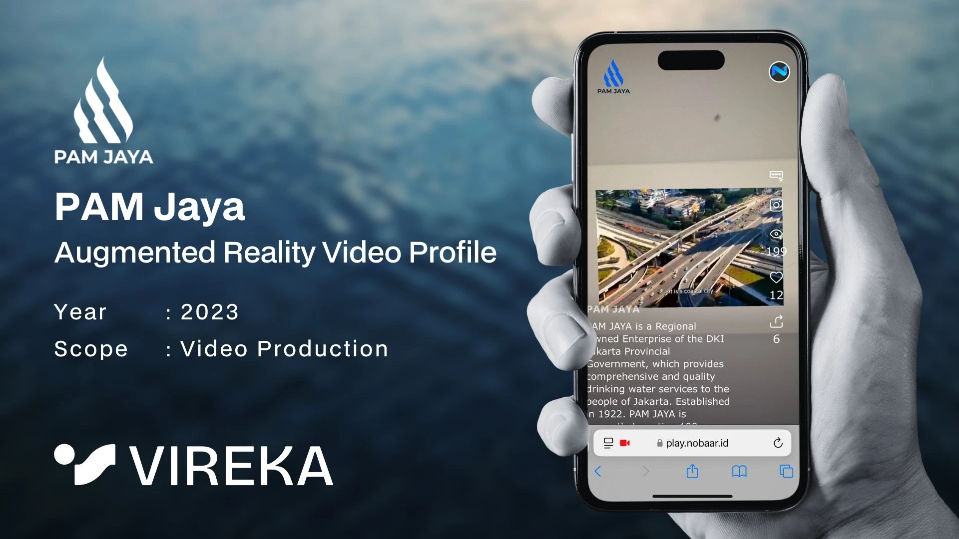 PAM Jaya augmented reality video profile project produced by Vireka