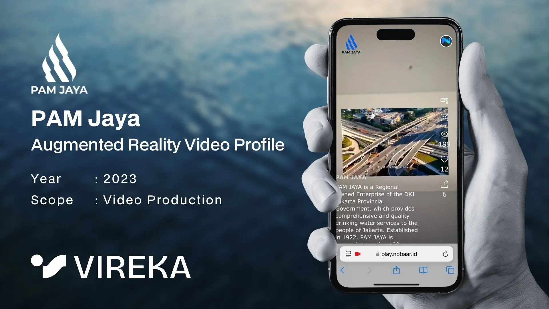 PAM Jaya augmented reality video profile project produced by Vireka
